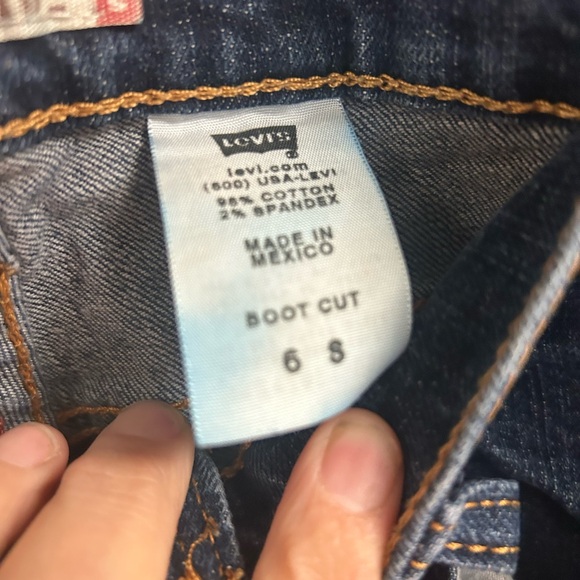 Levi ladies 6 dark denim bootcut jeans - Picture 5 of 9